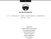 Tablet Screenshot of fatimamoumouni.com